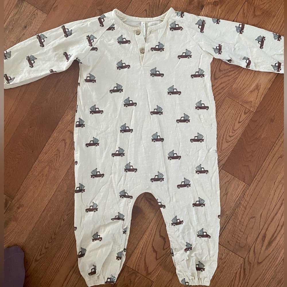 Rylee & Cru Christmas Truck Romper